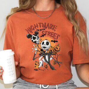 Retro Disney Halloween Nightmare On Street Shirt, Vintage Halloween dsney Mickey